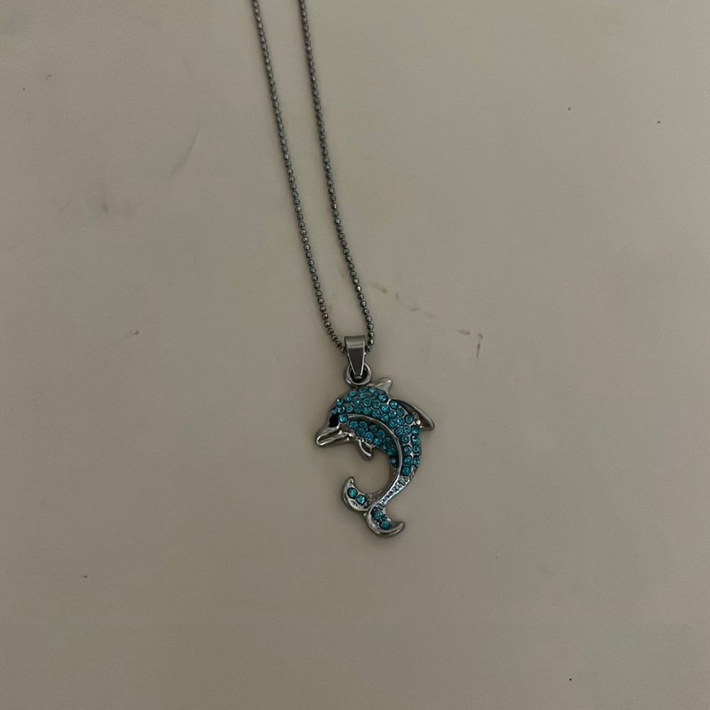 blue dolphin necklace